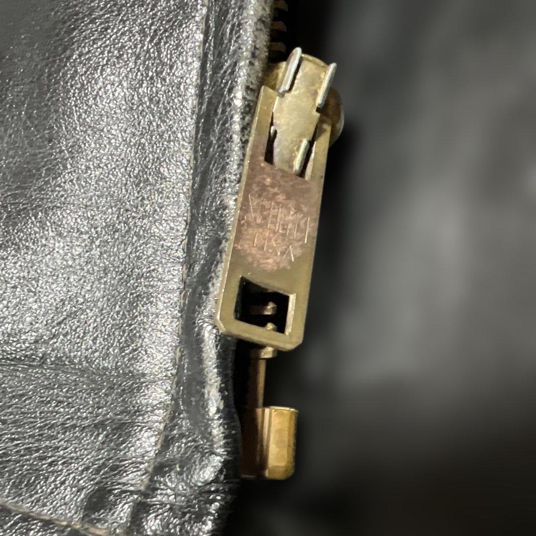 SCHOTT 馬革ライダース　黒　642H