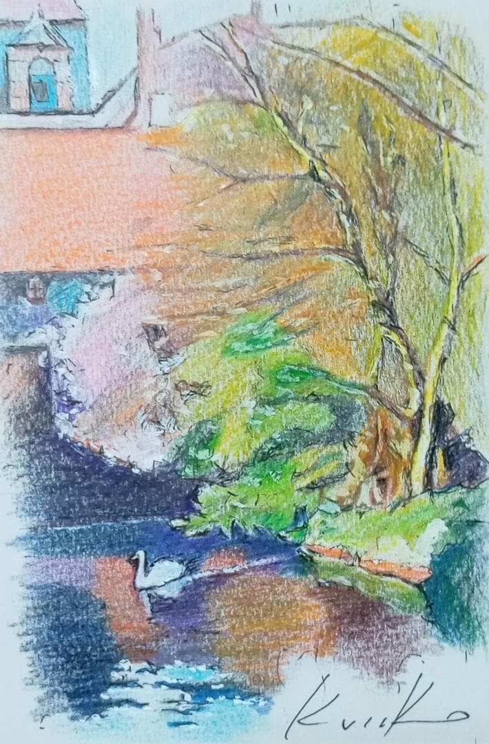 GB114★原画を飾る！！★師：平山郁夫★東京芸大卒★有名百貨店人気作家