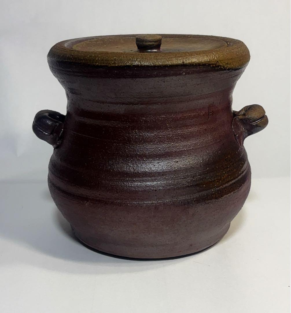 茶道具備前焼水指　日本伝統工芸展受賞備前焼作家　末石高仙作　共箱付