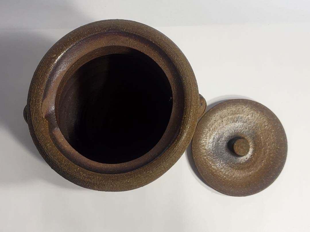 茶道具備前焼水指　日本伝統工芸展受賞備前焼作家　末石高仙作　共箱付