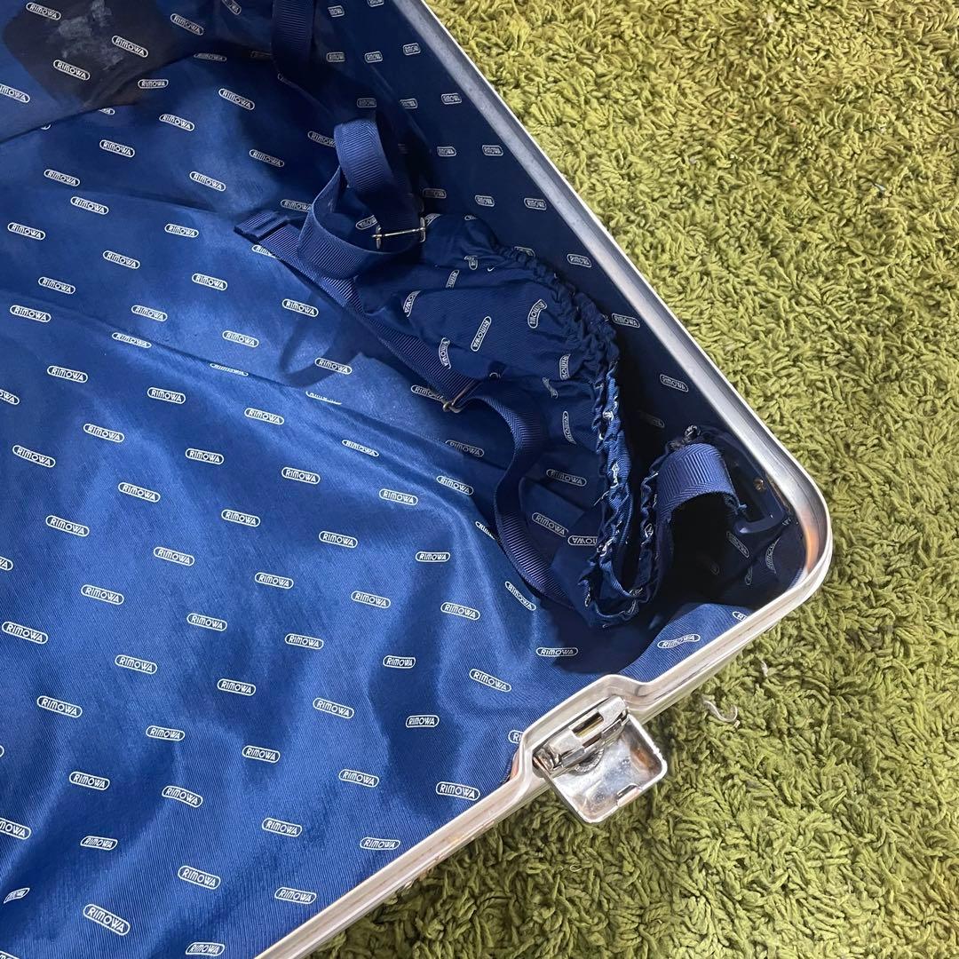 【リモワ】RIMOWA 希少　トパーズ　スーツケース　二輪使用　青ロゴ！