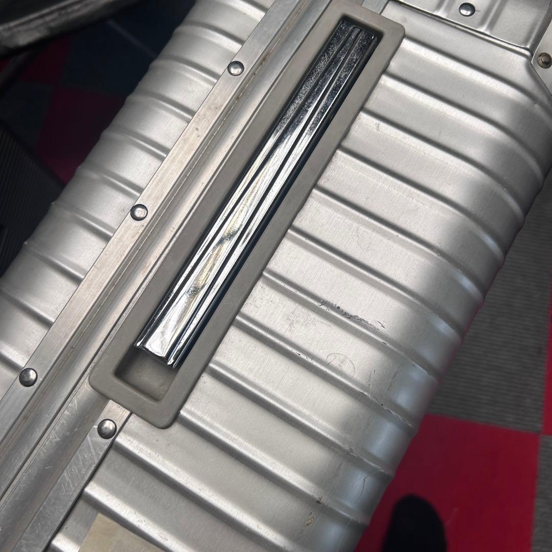 【リモワ】RIMOWA 希少　トパーズ　スーツケース　二輪使用　青ロゴ！