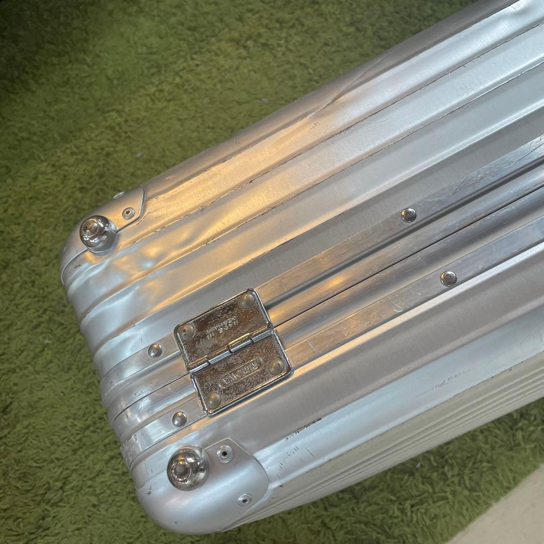 【リモワ】RIMOWA 希少　トパーズ　スーツケース　二輪使用　青ロゴ！