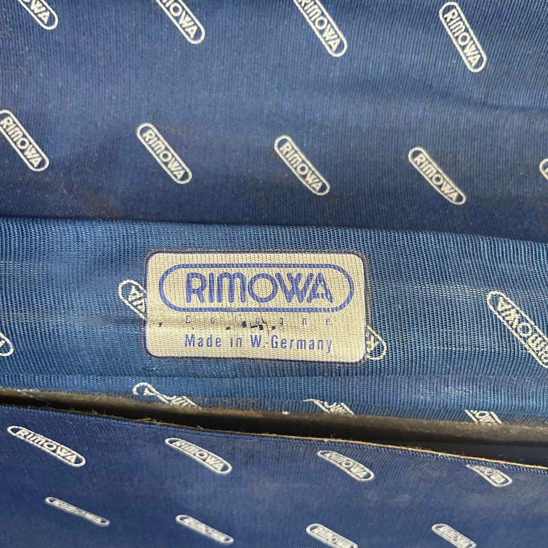 【リモワ】RIMOWA 希少　トパーズ　スーツケース　二輪使用　青ロゴ！
