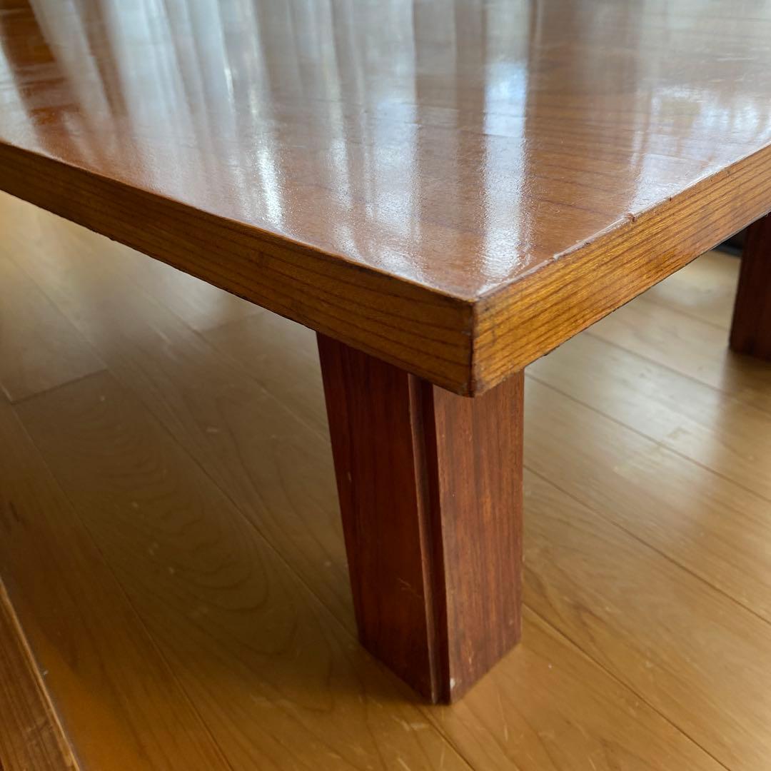 和室　ローテーブル　木目調 大きめ 木製座卓　　古家具　約７４✖️１２８✖️３２㎝