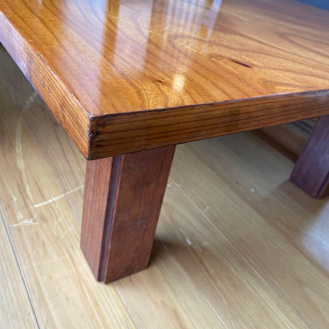 和室　ローテーブル　木目調 大きめ 木製座卓　　古家具　約７４✖️１２８✖️３２㎝