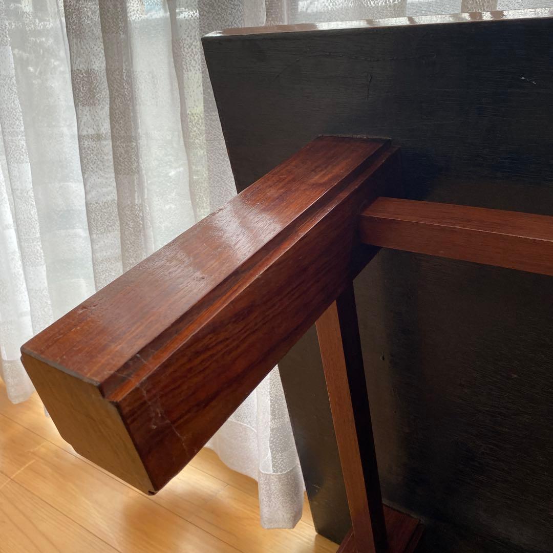 和室　ローテーブル　木目調 大きめ 木製座卓　　古家具　約７４✖️１２８✖️３２㎝