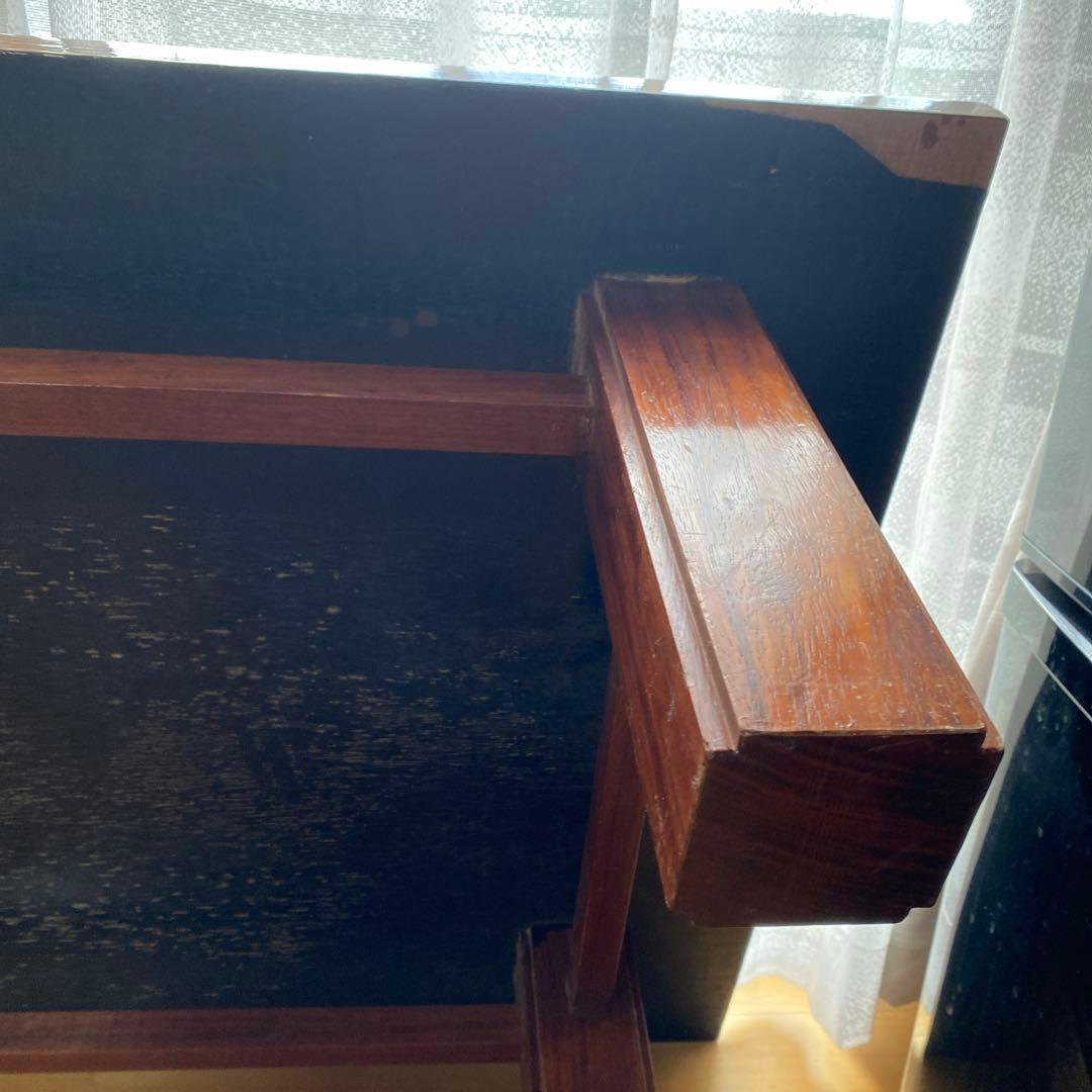 和室　ローテーブル　木目調 大きめ 木製座卓　　古家具　約７４✖️１２８✖️３２㎝