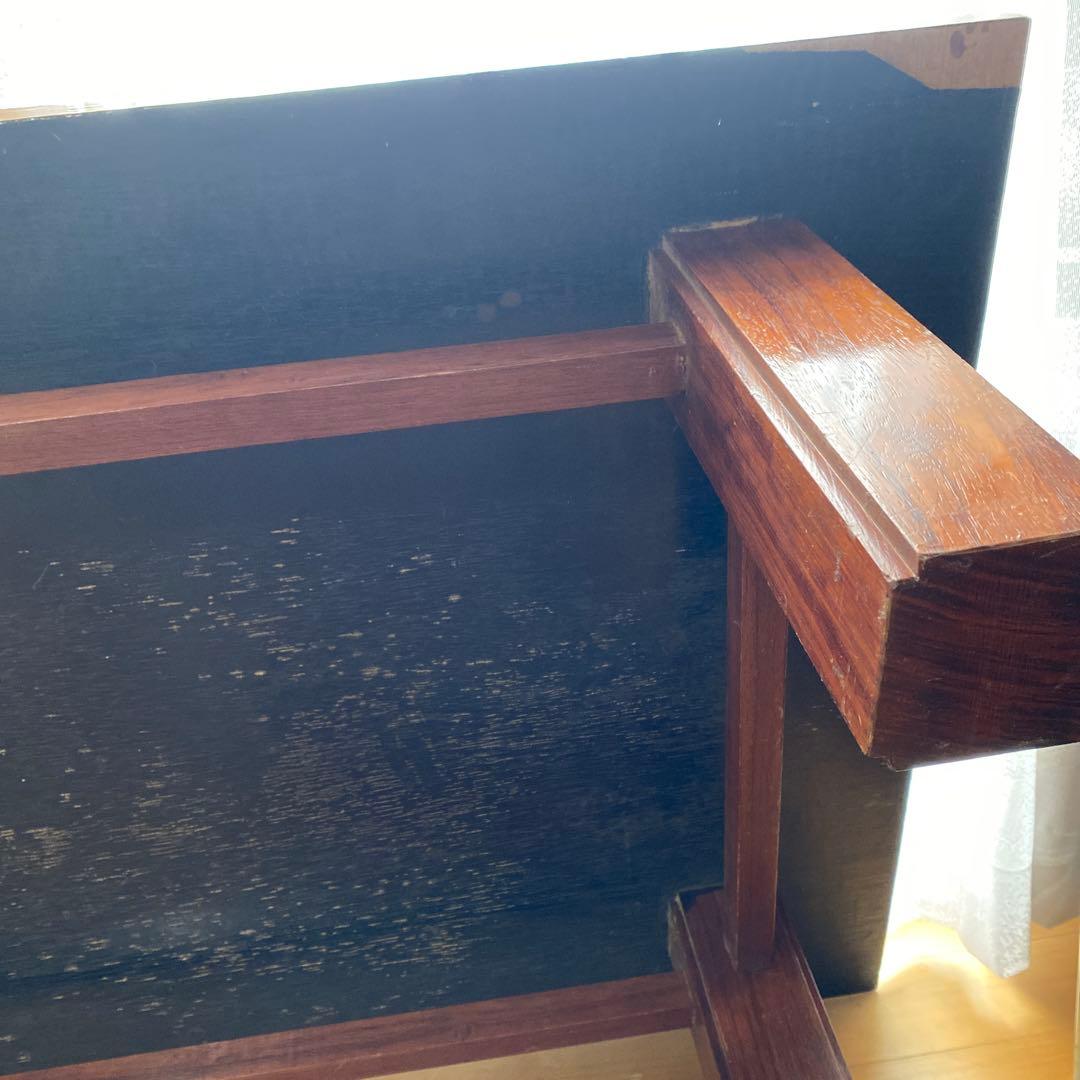 和室　ローテーブル　木目調 大きめ 木製座卓　　古家具　約７４✖️１２８✖️３２㎝