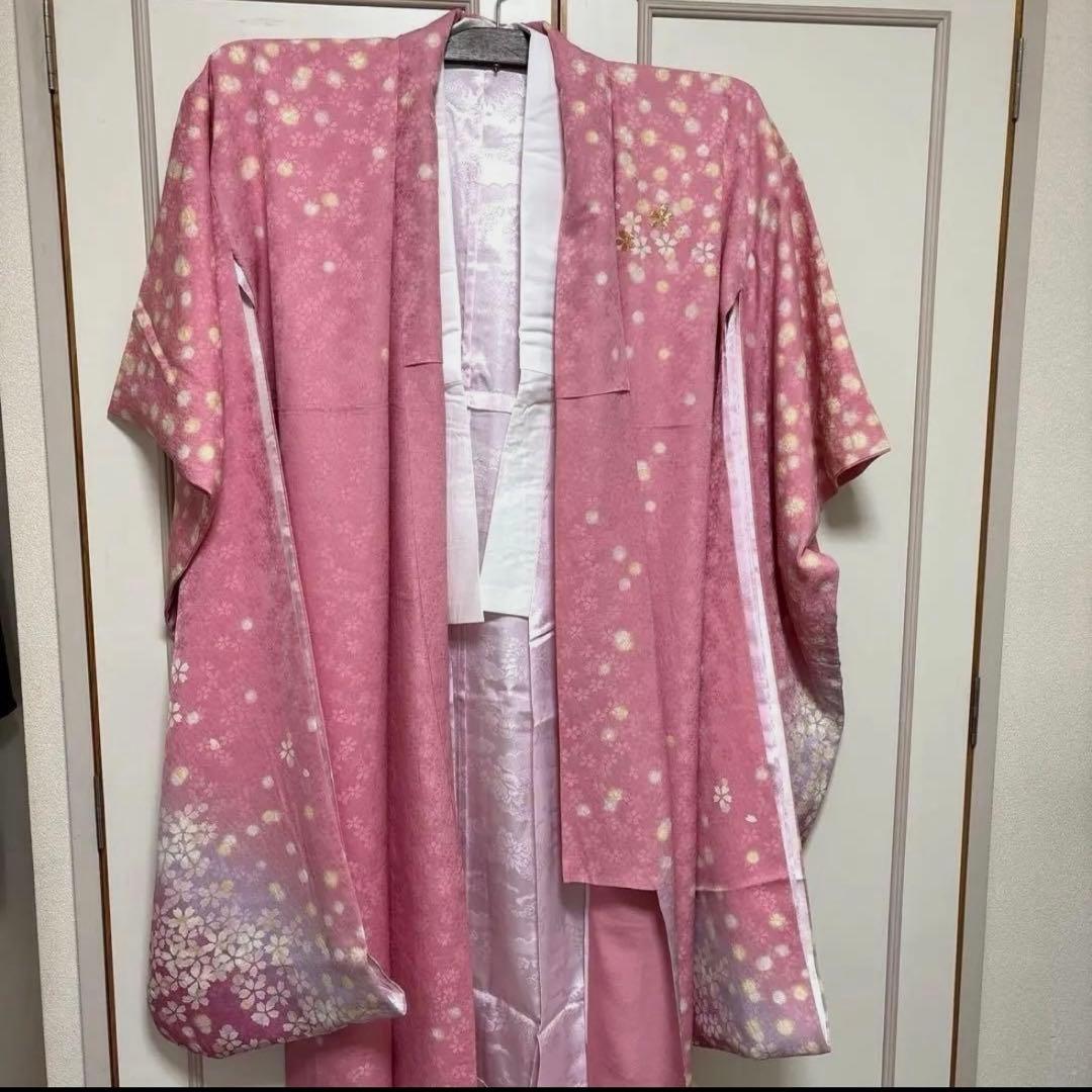 ❤️振袖　着丈174cm 袖丈69cm M〜Ｌ 袋帯　6点フルセット　正絹