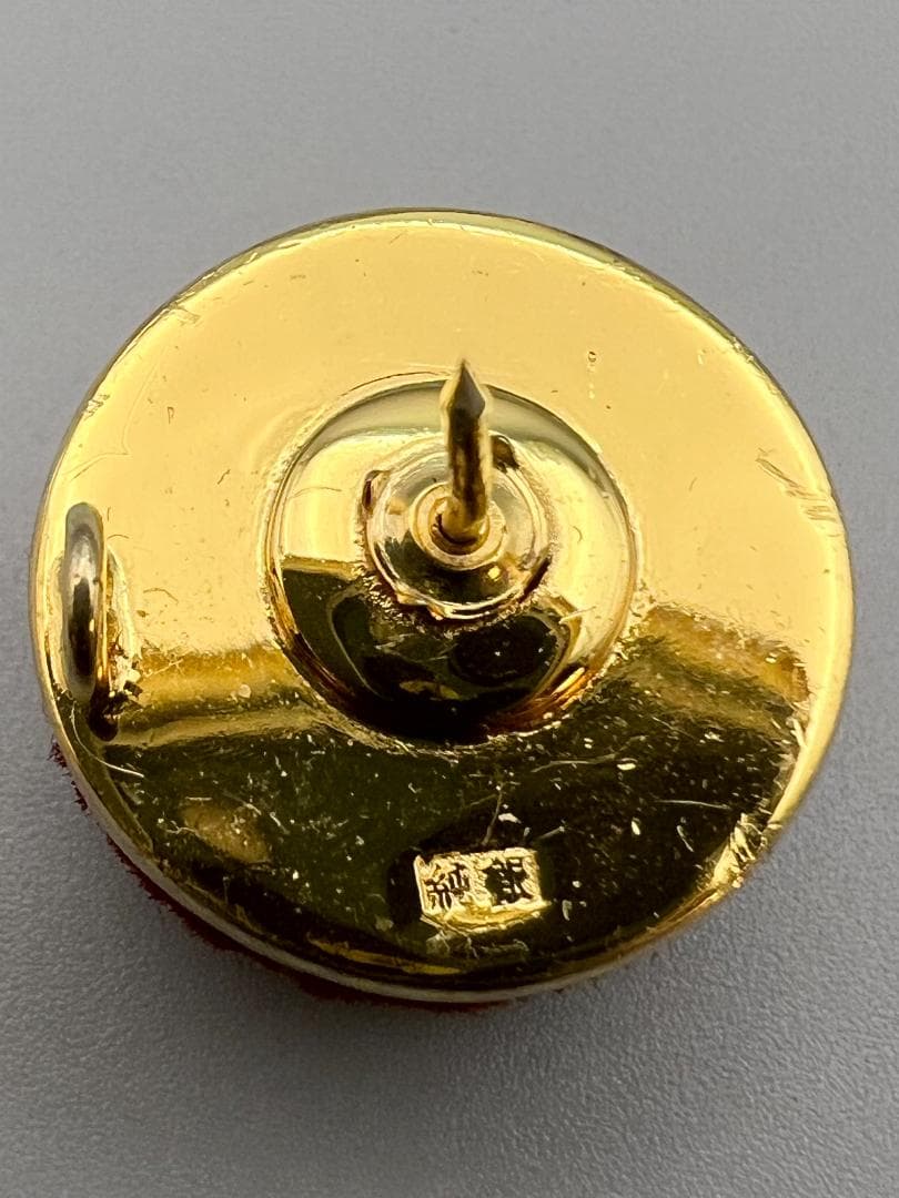 【海】純銀刻印　日本軟球連盟　勲章　記章　バッチ　メダル　４点　重量約46g