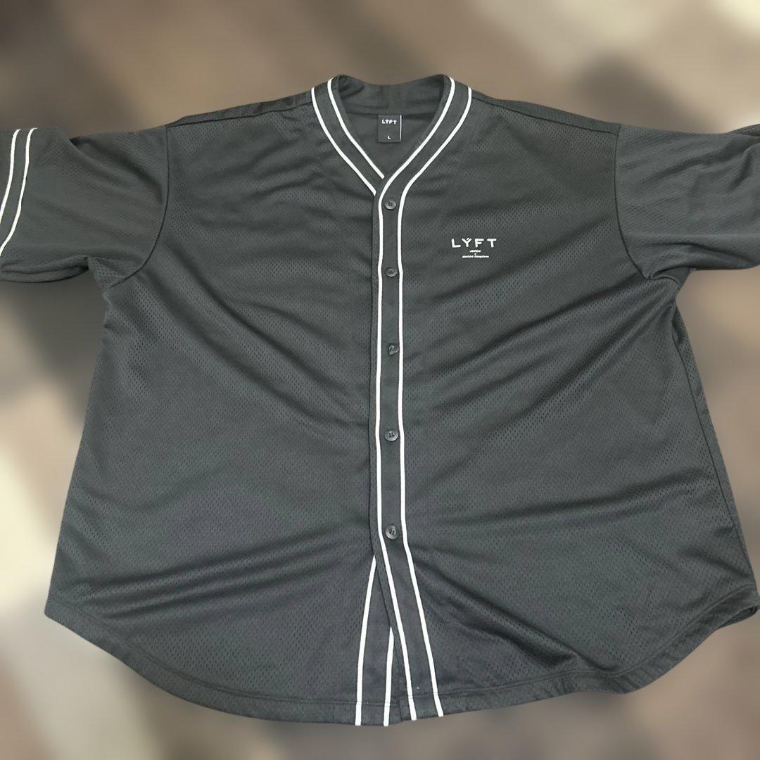 LYFT ATHLETIC メッシュベースボールシャツ ブラック