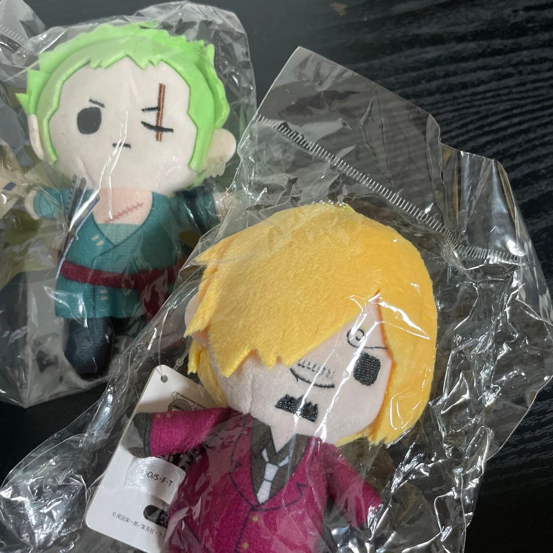 ワンピースONE PIECE ゆるっとぬいぐるみ　マスコットキーホルダーセット