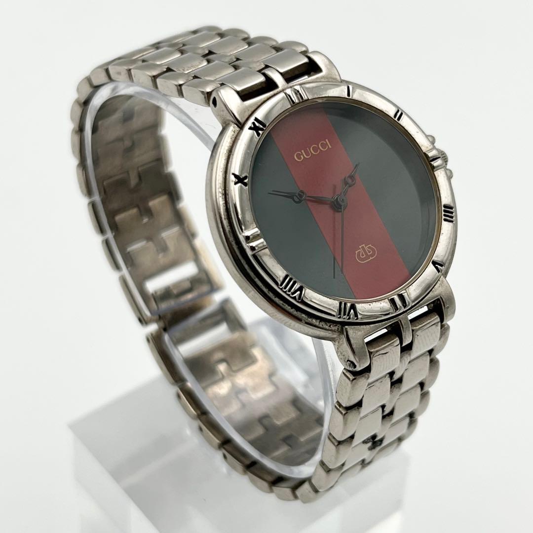 グッチ シェリーライン ローマン シルバー メンズ 腕時計 ペアウォッチ