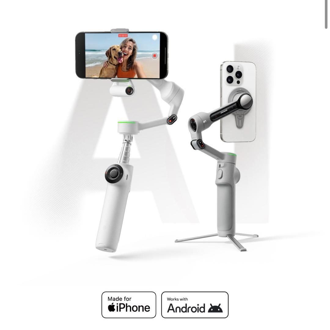 Insta360 Flow 2 pro ＋磁気スマートフォンマウント　ホワイト