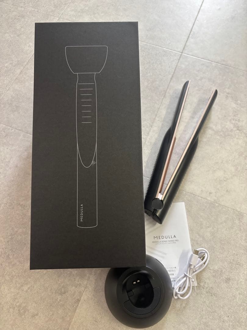 MEDULLA ヘアアイロン ブラック/ローズゴールド