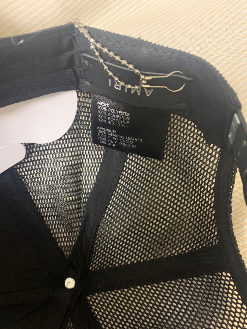 AMIRI ブラック メッシュキャップ