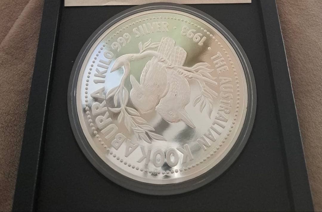 オーストラリア 1kg銀貨 1993年　クッカプラ　カワセミ　シルバー　銀地金