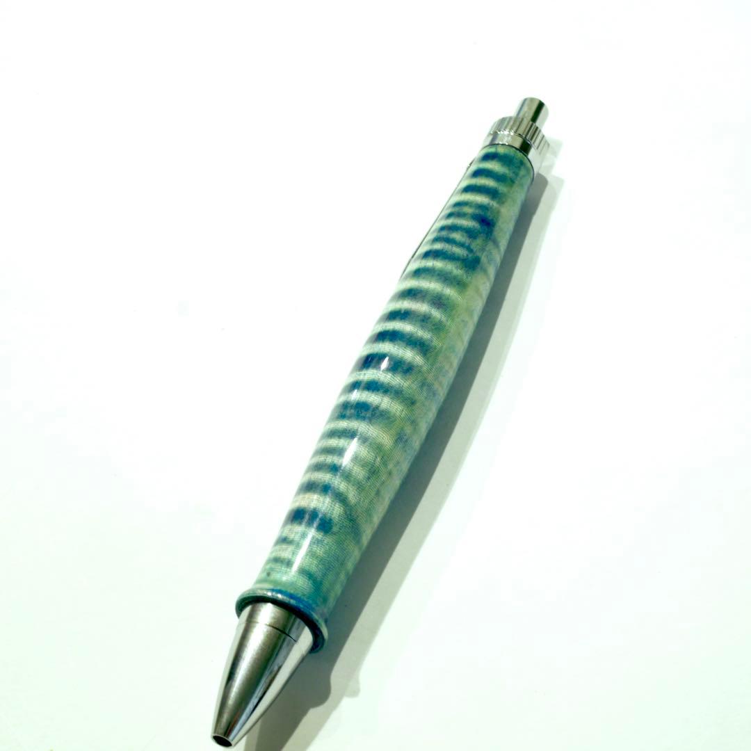 木軸ペン　ラッカー仕上げ　楽器　ギター　縮杢