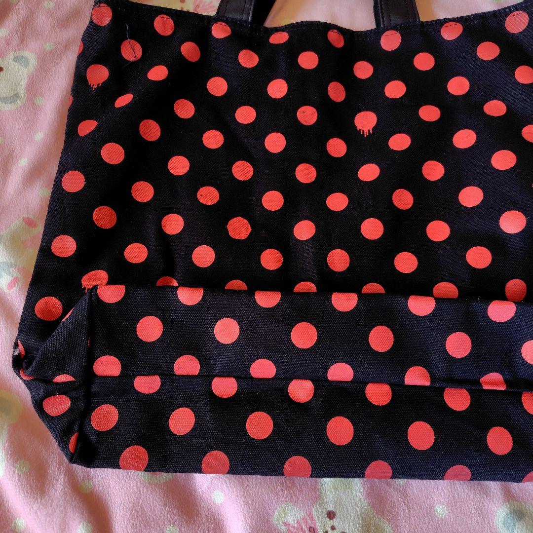 美品アーバンギャルド血の丸グッズ赤黒色トートバッグショルダーバッグゴシック系ケラ