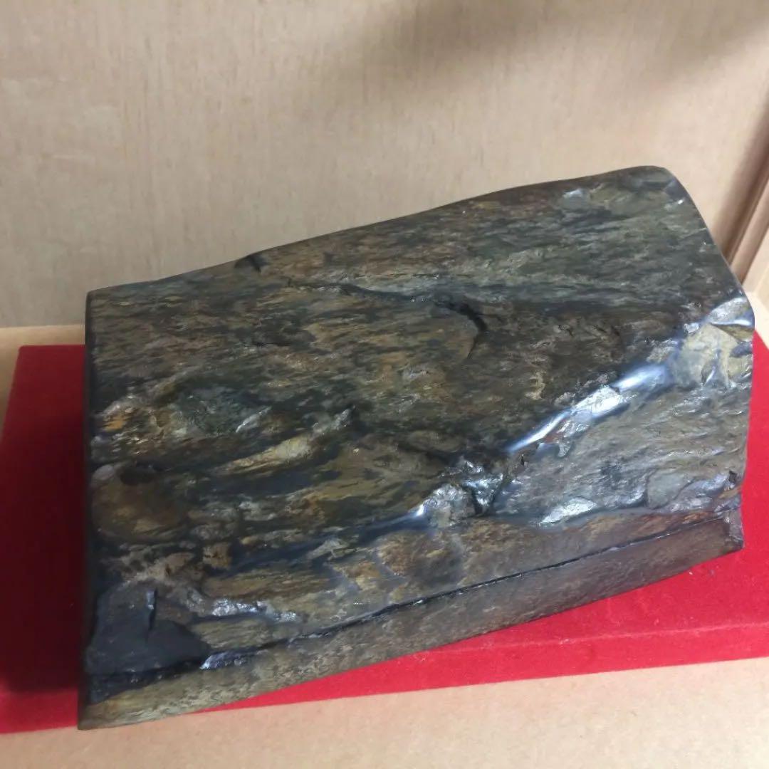 龍渓 一石作 硯 4094g 未使用