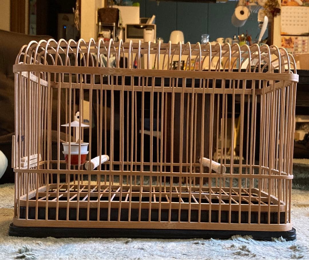 インテリアに如何？　大名籠①　メジロ籠　37Ｘ26Ｘ19