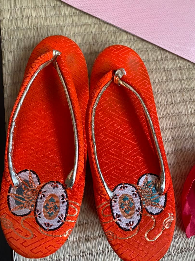 七五三用花柄着物と小物セット