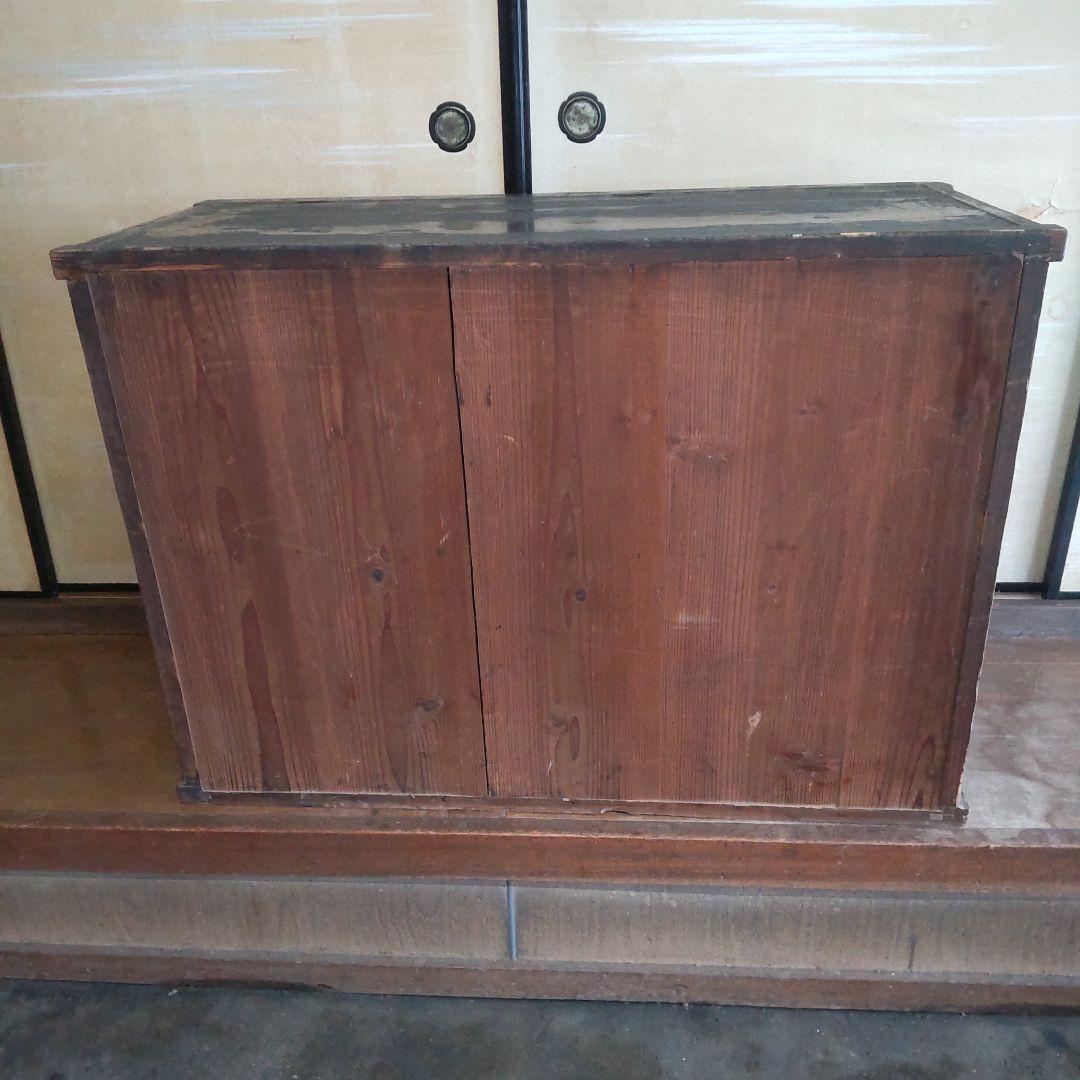 昭和レトロ　戸棚　縦45cm横106cm高さ75cm