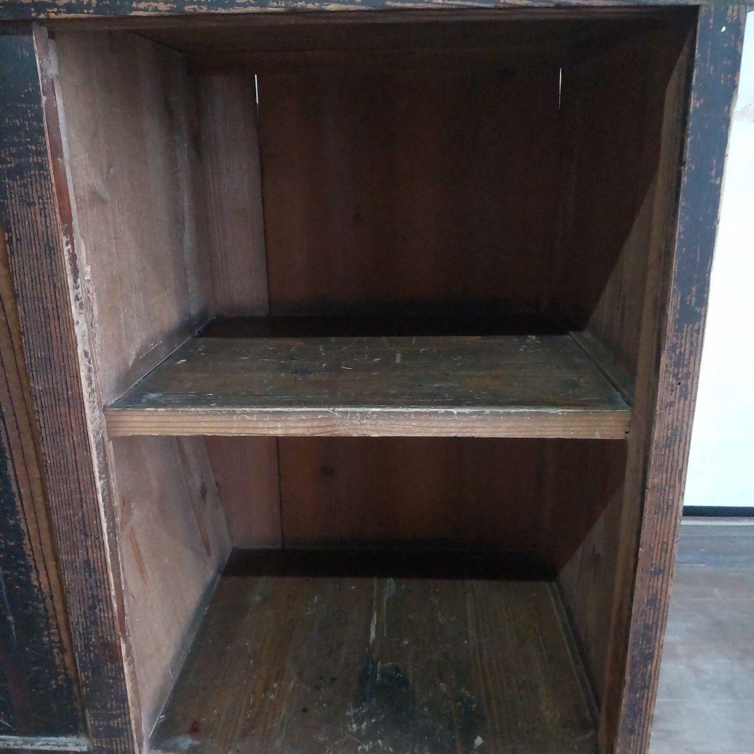 昭和レトロ　戸棚　縦45cm横106cm高さ75cm