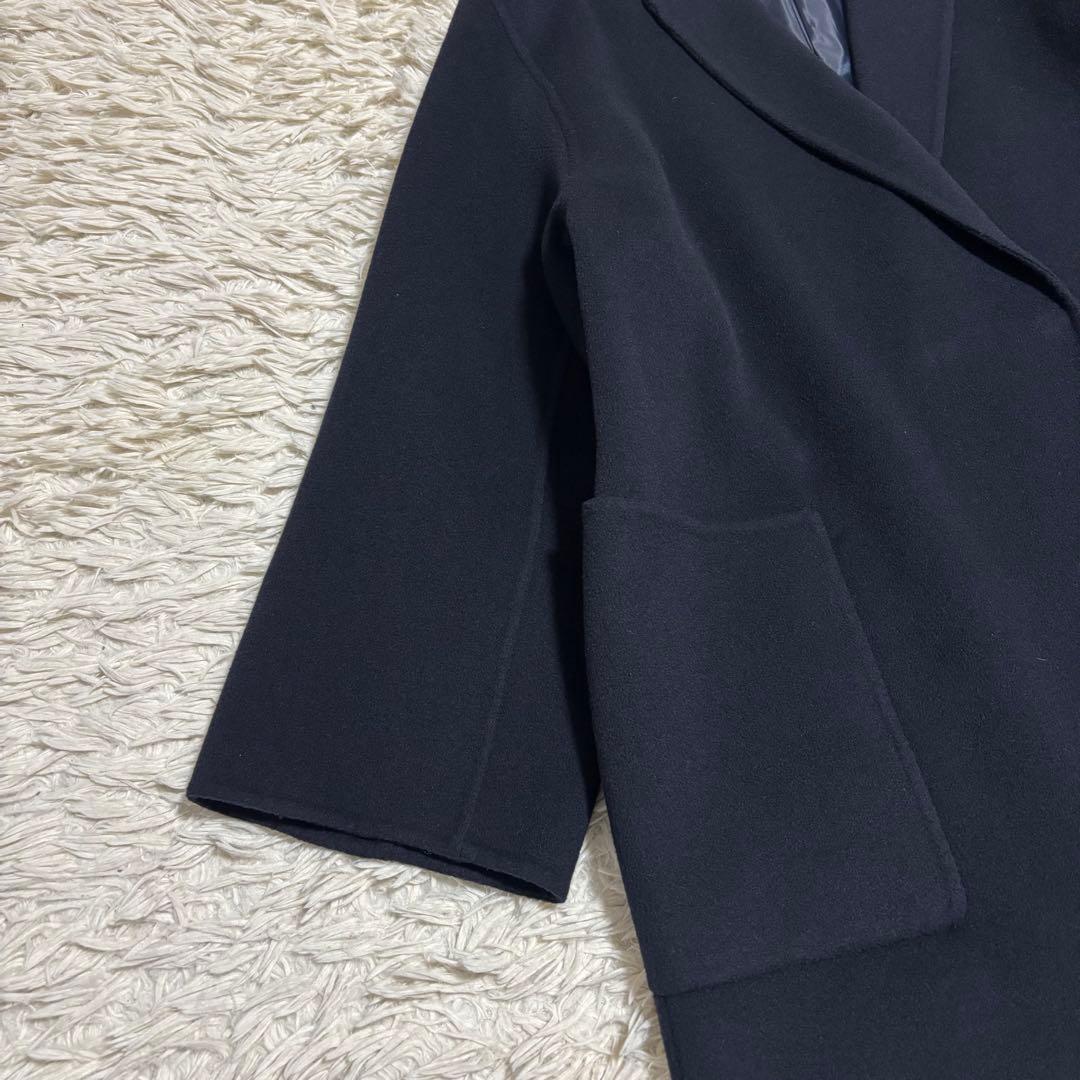 未使用級 スローブイエナ ダブルフェイスロングチェスターコート L相当