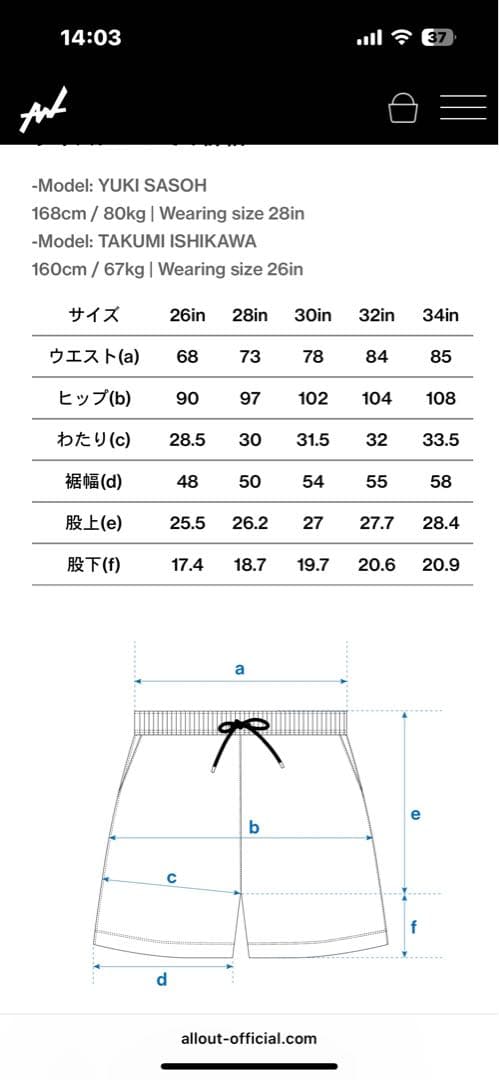 ALL OUT ステージショーツ サーフパンツ 新品未使用