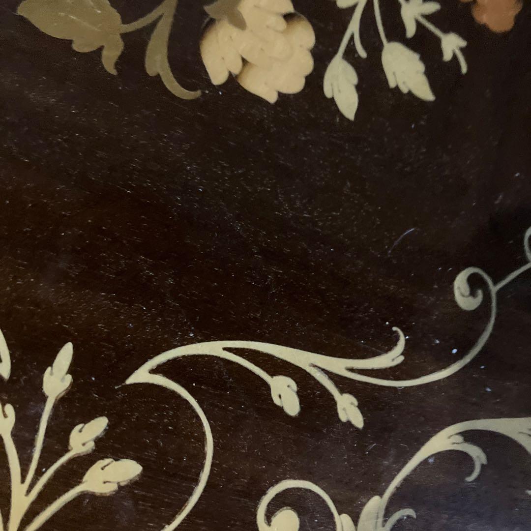 ヴィンテージ 象嵌 サイドテーブル ナイトテーブル アンティーク