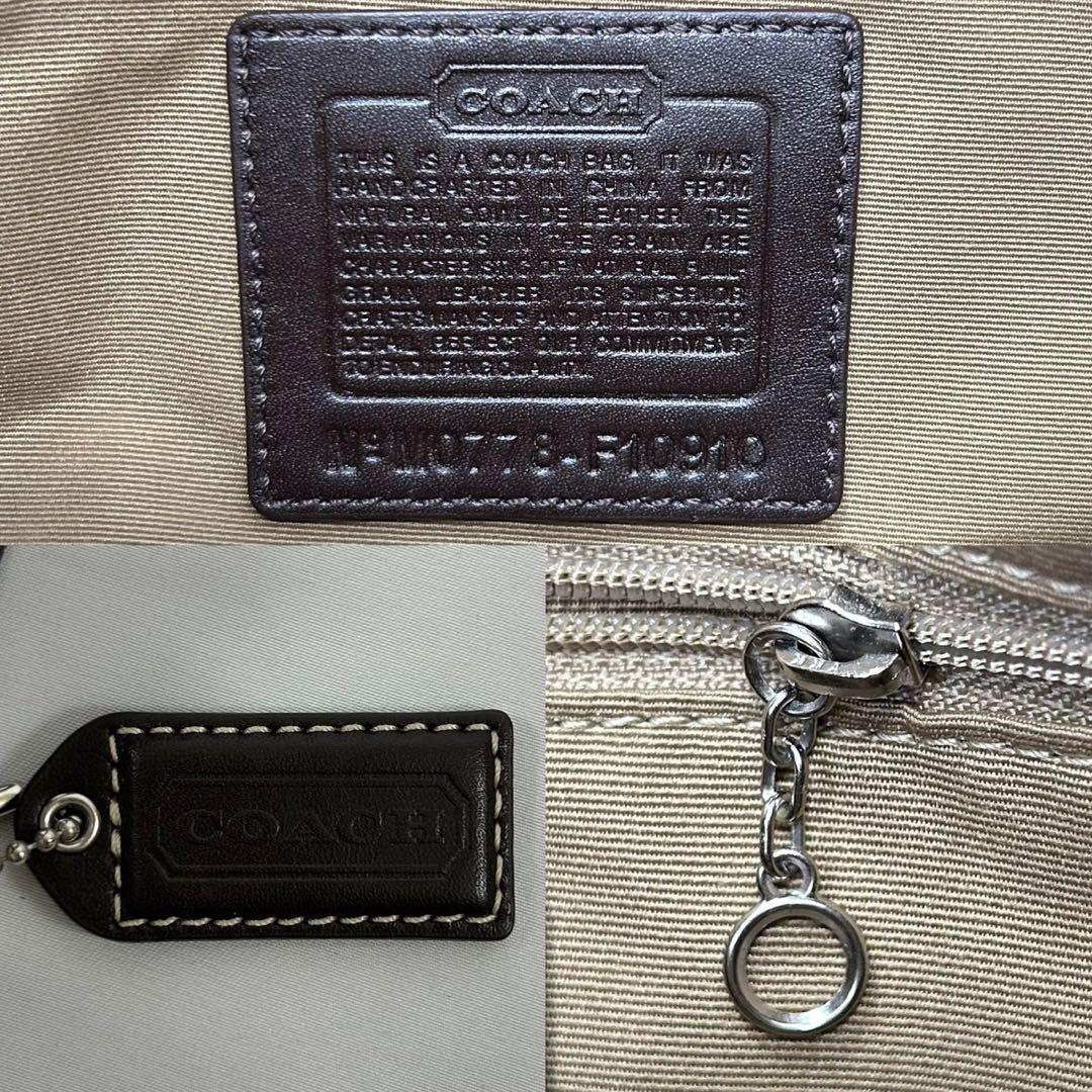 【極美品】コーチ F10910 ソーホー ワンハンドバッグ レザー 肩掛け 白