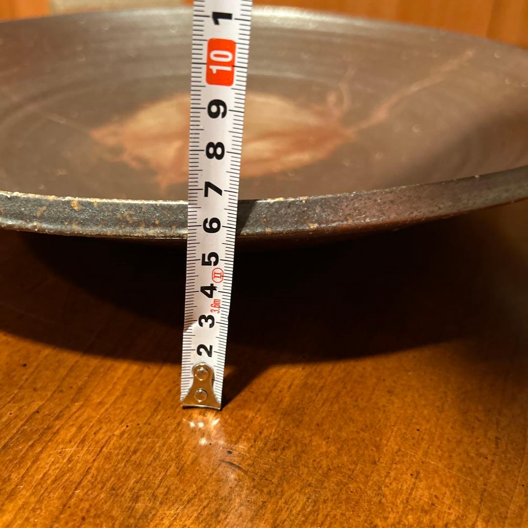 新品③◆備前焼　大皿　飾り皿　丸型