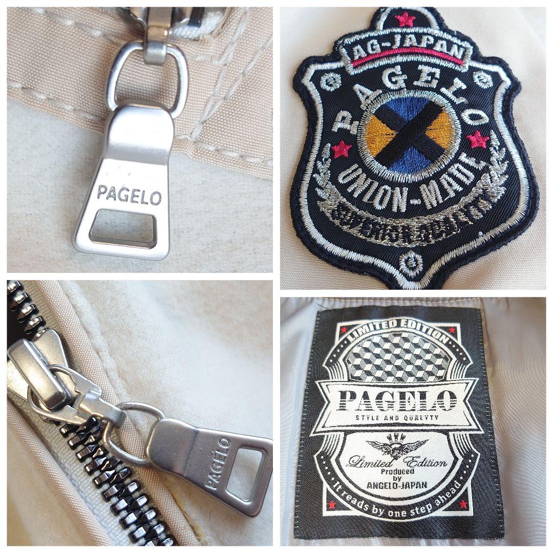 【極美品】パジェロ ワッペン ロゴ刺繍 フルジップ ブルゾン ジャケット L