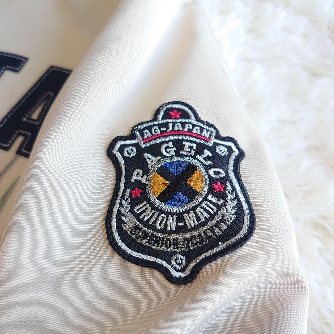 【極美品】パジェロ ワッペン ロゴ刺繍 フルジップ ブルゾン ジャケット L