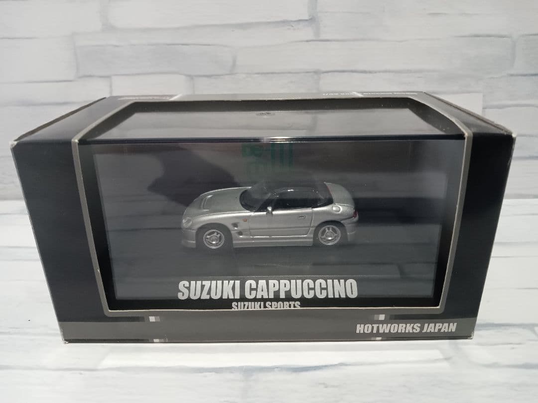 1/43 ホットワークス　スズキ スポーツ　カプチーノ　ミニカー　シルバー