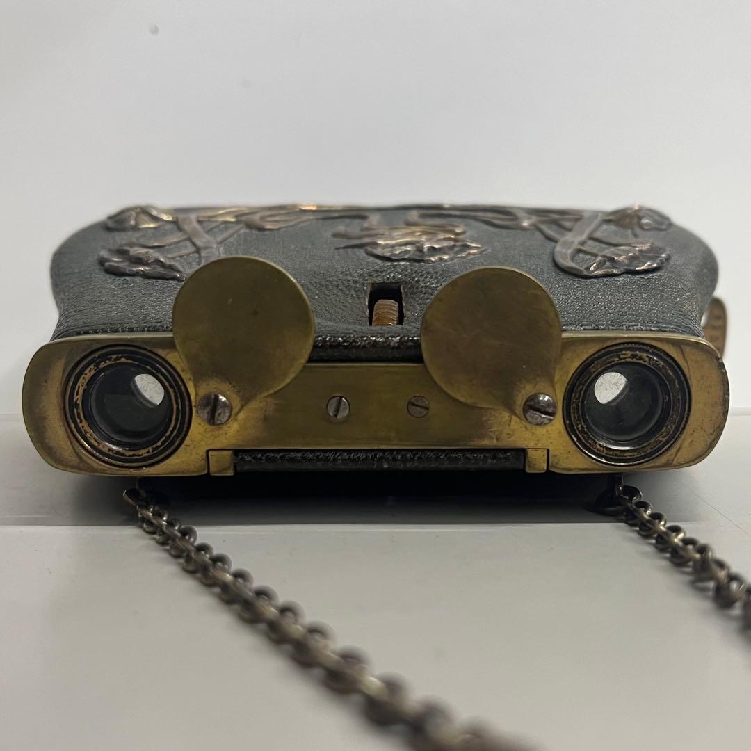 アンティーク 双眼鏡 銀製 シルバー イギリス 英国 バーミンガム スコープ