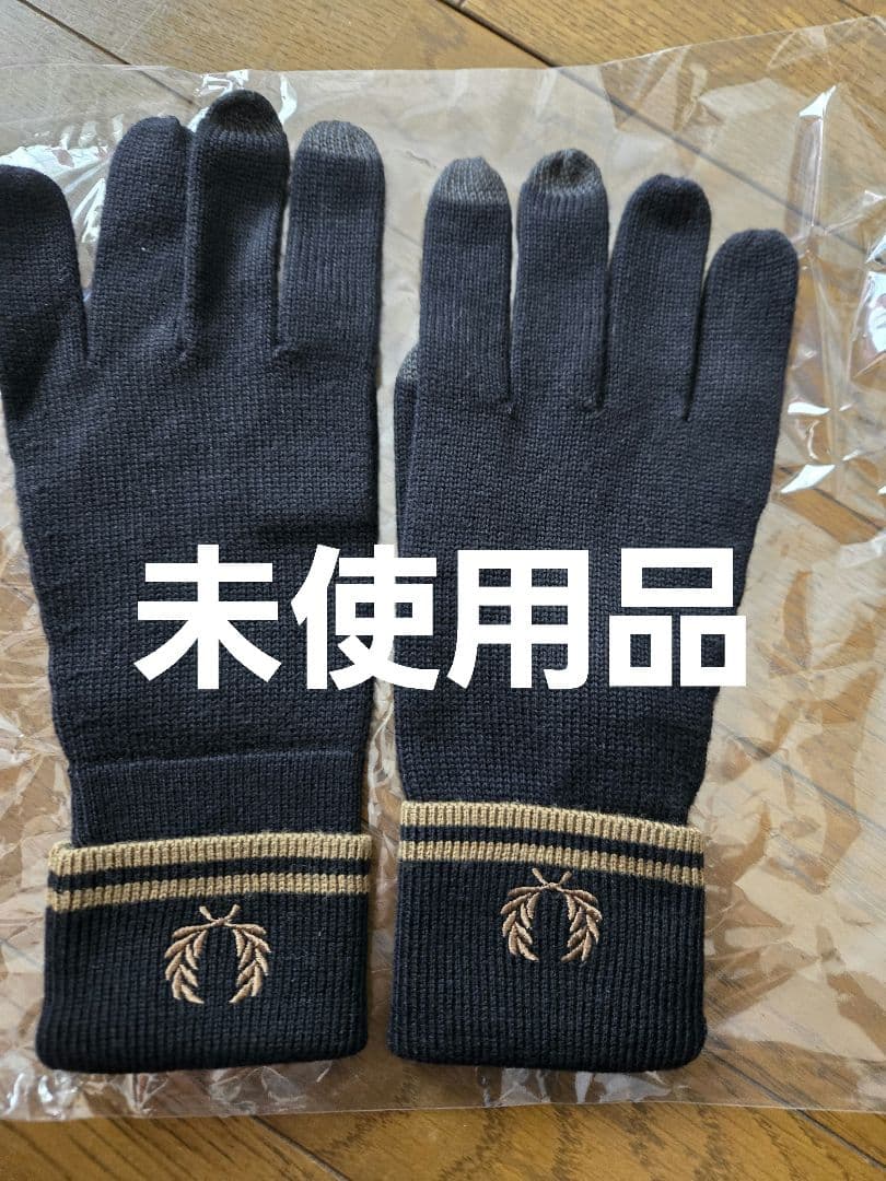 FRED PERRY　フレッドペリー　手袋　ブラック