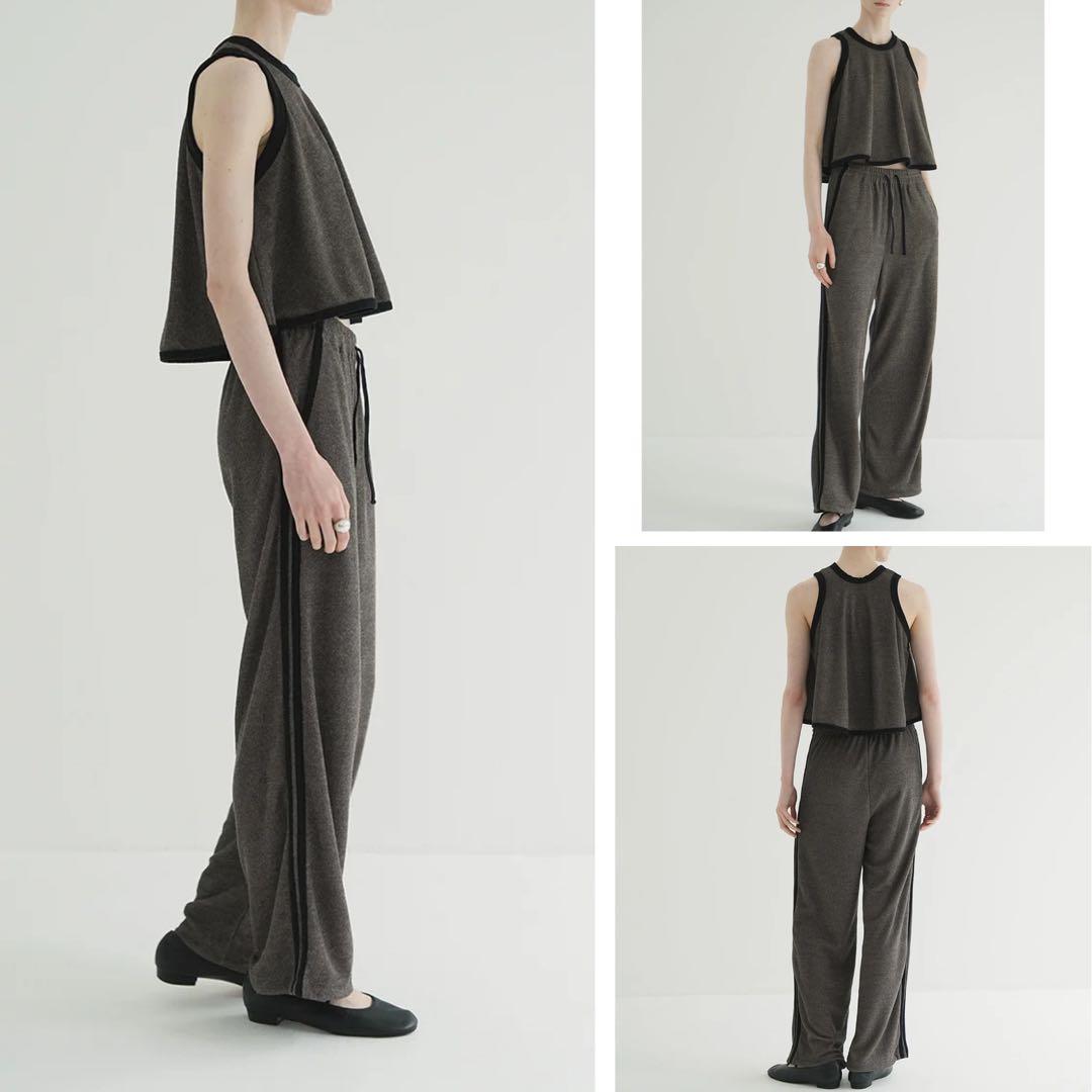 CLANE 25AW PILE FLARE TANK TOPS ブラウンサイズ2