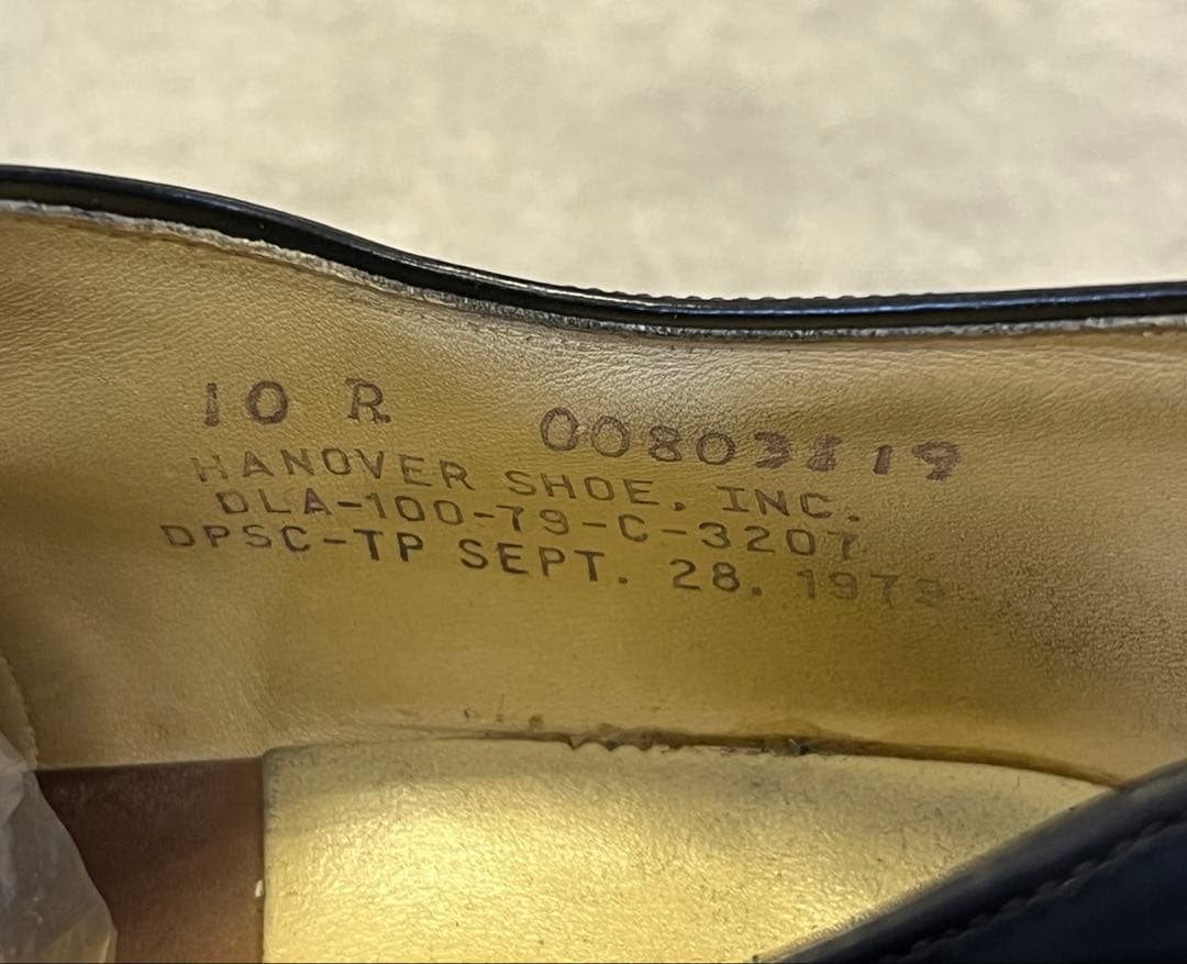 70'S アメリカ軍 US NAVY レザーソール サービスシューズ 10R