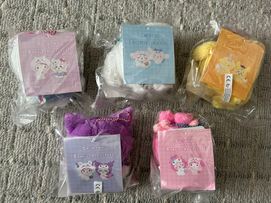 ちいかわ サンリオ マスコットホルダー コンプリートセット