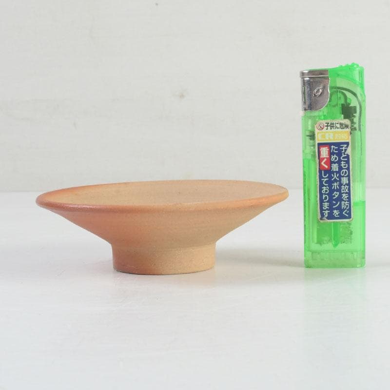 備前焼　人間国宝　藤原雄長男　藤原和作　火襷　盃　共布共箱　N　9444