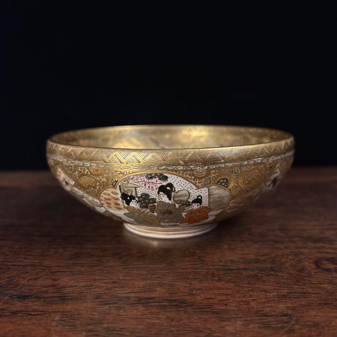 萨摩金彩人物画 茶碗