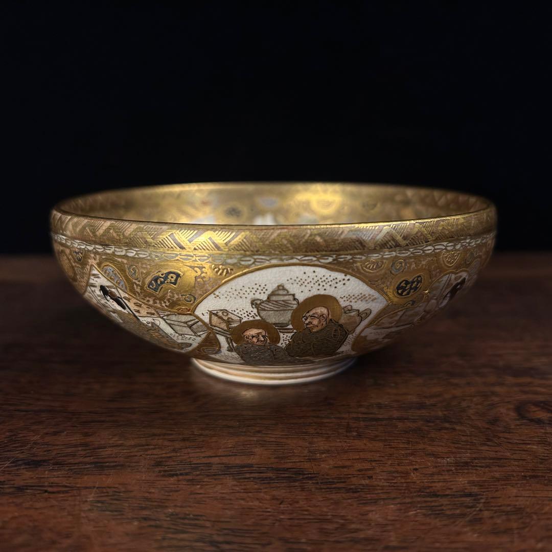 萨摩金彩人物画 茶碗