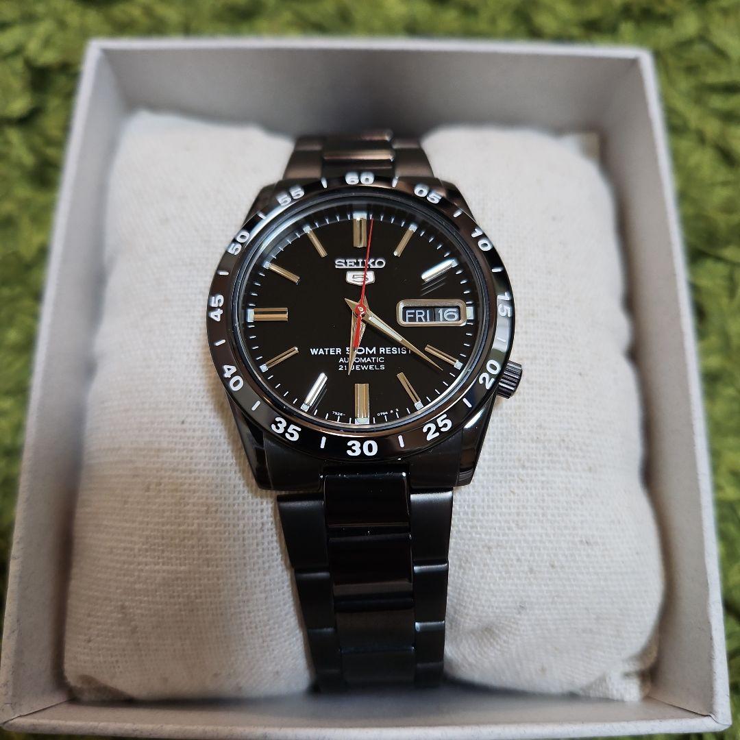 【試着のみ】SEIKO5 セイコーファイブ黒い稲妻　自動巻き