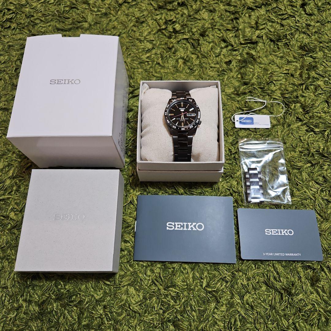 【試着のみ】SEIKO5 セイコーファイブ黒い稲妻　自動巻き