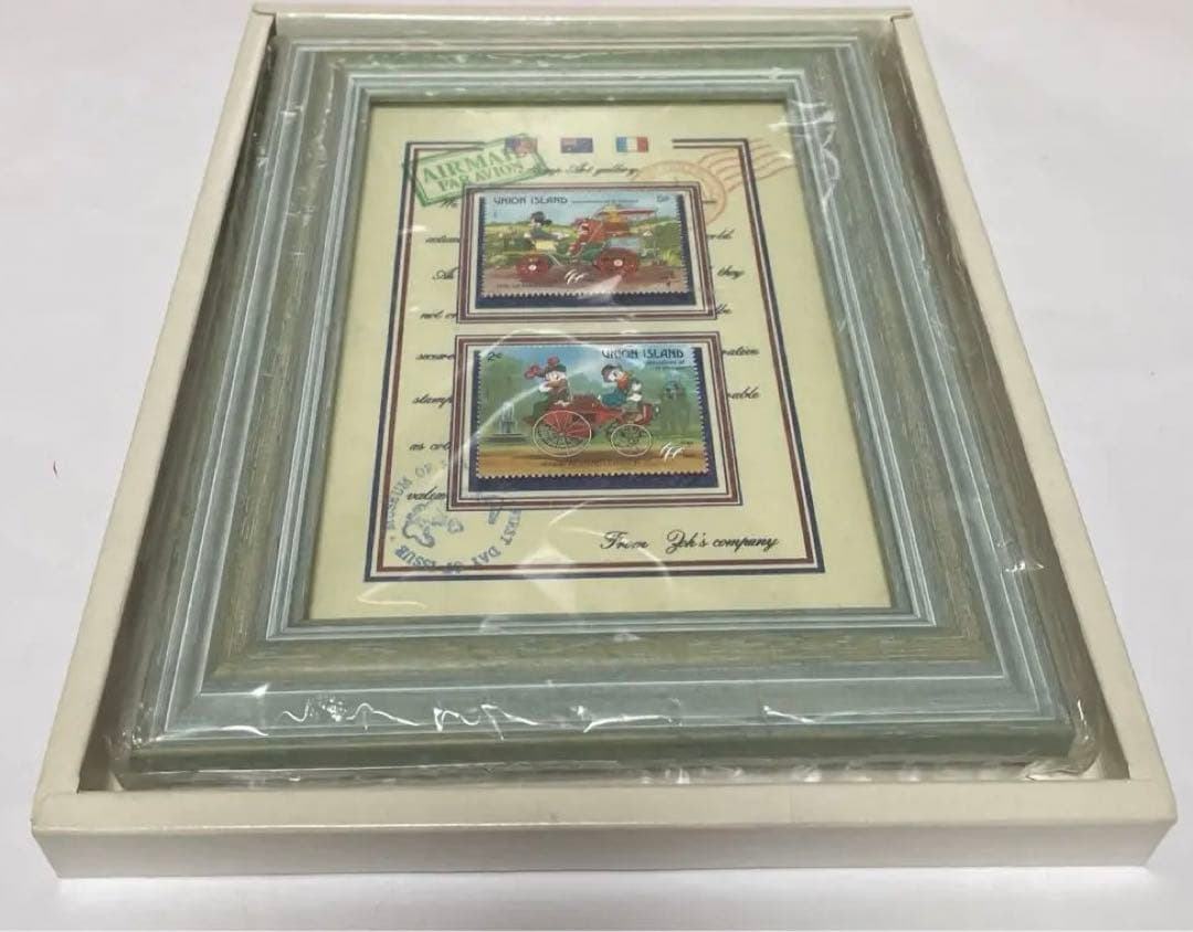 ディズニー 切手アート エアメール フレーム アートギャラリー