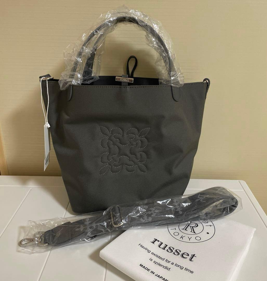 新品タグ付⭐︎ラシット 《WEB限定》コーデュラナイロン2WAYミニトート　グレー