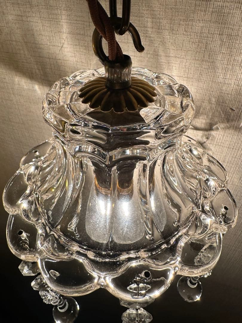 ＊ラスト1個＊ フランス アンティーク 大きな可愛いお花のミニシャンデリア＊